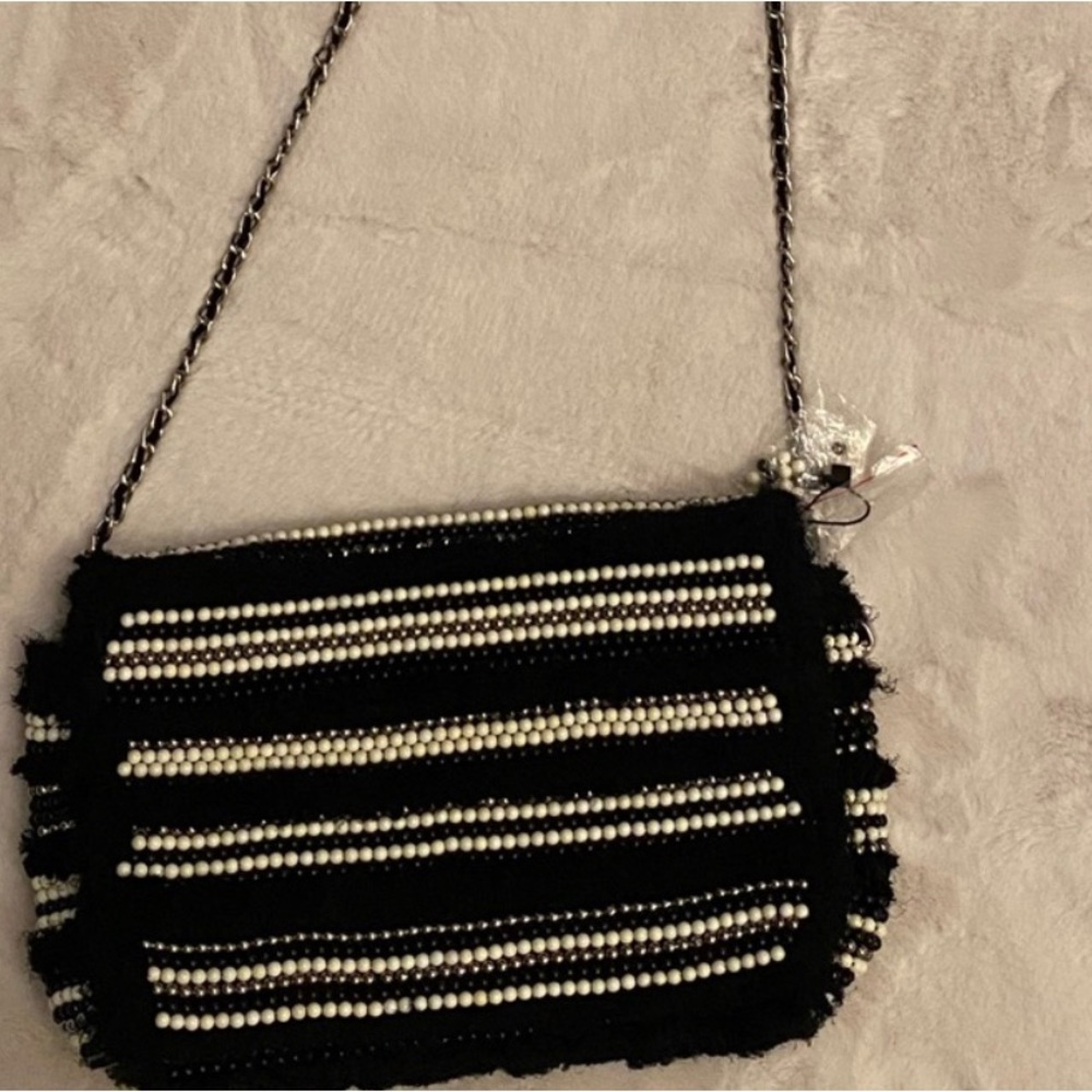 New with Tags - Zara Beaded Crossbody Bag
